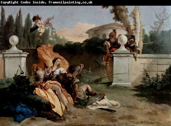 Giovanni Battista Tiepolo Rinaldo und Armida werden von Ubaldo und Carlo uberrascht